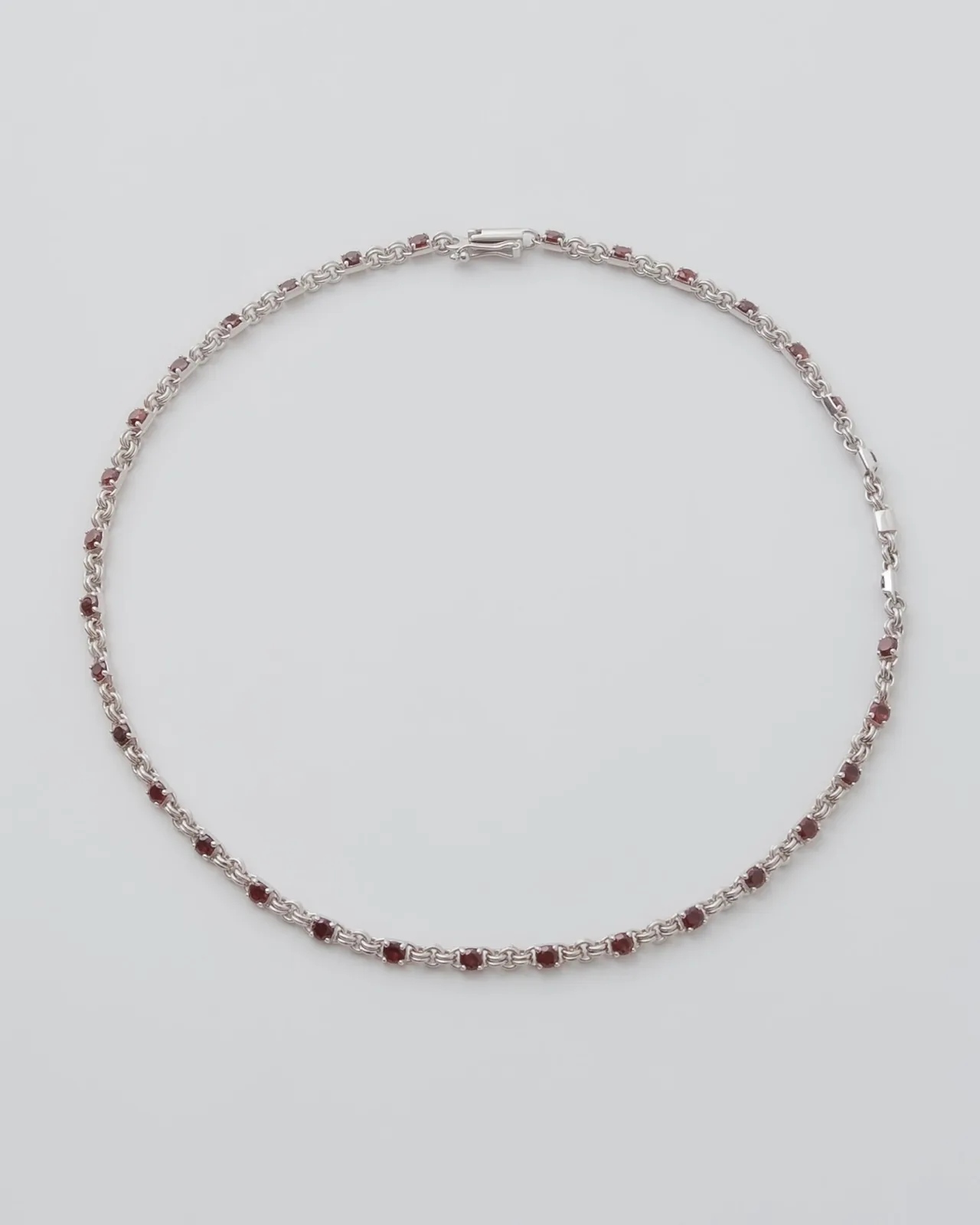 STRUCTURE 01/NECKLACE Garnet / 48cm